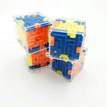 1/3/4Pcs Cubo 3D Labirinto de Quebra-cabeça de Bola de Seis lados de Educação infantil Bola de Jogo de Labirinto para Crianças de Formação de Apaziguador do Stress de Brinquedos Para as Crianças