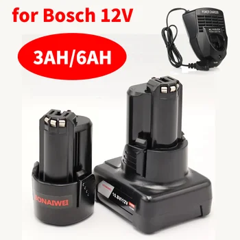 10.8 V 12V 3000mAh 6AH Recarregável lithiu-ion Bateria para BOSCH BAT411 BAT412 BAT412A BAT413A 2607336014 2607336864 PS20-2 PS40