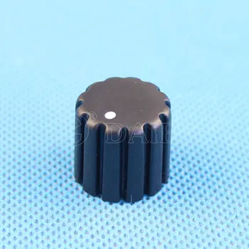 100PCS KN-034 Preto/cinza 18 Dentes 6mm Potenciômetro de Aperto manual de Plástico Botão com Ponto Branco