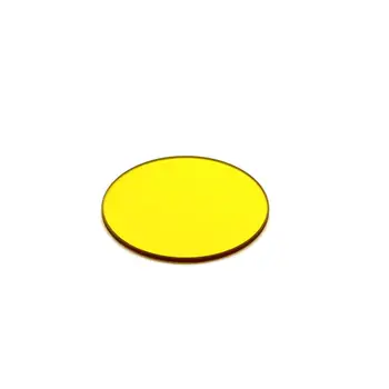 10pcs total redonda com diâmetro de 25mm filtro de cor amarelo 510nm IR passar filtro de vidro JB510 GG515