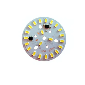 10X Novo design redutor de luz 12W 5730SMD com PCB Integrado IC motor de luz direta ligue o transformador de 220V frete grátis