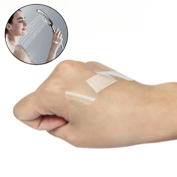 120pcs/set Transparente Band Aid Impermeável Pele Patch para o Banho de Água de Esportes Molho Esbaforido do Emplastros Adesivos Woundplast Fita
