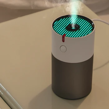 220ml USB Umidificador de Ar Ultra-sônico Névoa fria Maker Nebulizador com Luz LED Colorido Para a Sala de Casa Fragrância Mini Aroma Umidificador