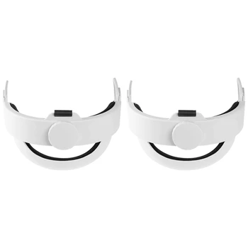 2X VR Cabeça Para Oculus Quest 2, Para a Elite Alça Ajustável Mecânica Botão antiderrapante Cinta de Cabeça VR Acessórios