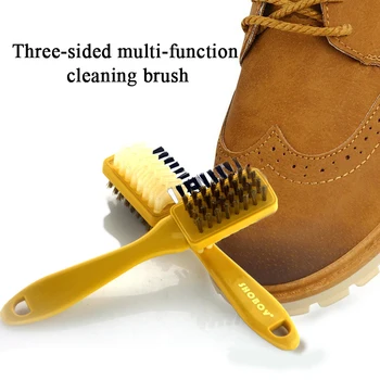 3 do Lado de Limpeza de sapatos Escova de Plástico S de Forma Sapato para Limpeza de Camurça Bota de Neve Sapatos de Limpeza Domésticos Ferramentas de Acessórios Úteis