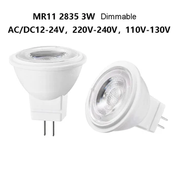 4pcs ACDC12v-24v AC110v 220v Dimmable MR16 da Lâmpada LED Spotlight 3w COB Substituir o Bulbo de Halogênio 30w Lustre 3000k 6000k 6500k