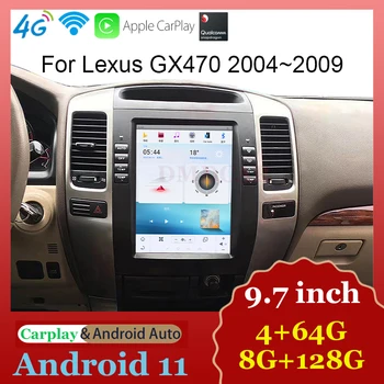 A Qualcomm Android Rádio do Carro Multimidia Video Player Tela de Toque do LCD AndroidAuto Carplay sem Fios Para Lexus GX470 2004-2009
