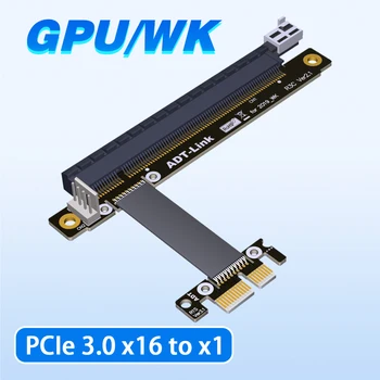 ADT R13SC-WK PCIe x1 a x16 GPU da Placa Gráfica Cabo de Extensão USB Não PCI E PCI Express 3.0 1x A 16x Para BTC Mineração A N Cartão