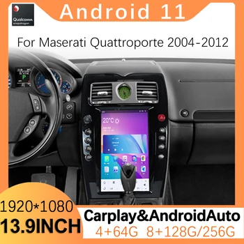 Android 11 de Carro DVD Multimídia Rádio Estéreo Para Maserati Quattroporte 2004-2012 de Navegação GPS CarPlay Auto Rádio Leitor de Tela