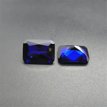 Azul brilhante de Espinélio Retângulo Facetada Radiante de pedra preciosa Corte Azul Espinélio de Gema de Vários Tamanhos para Escolher C22L