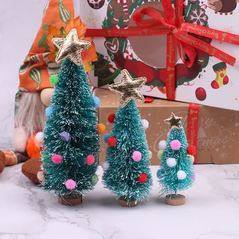 Casa de bonecas em Miniatura Simulação de Natal Árvore de Cedro Modelo Para a Decoração da Casa da Boneca Acessórios Miúdos Brincar de faz de conta Brinquedos de DIY