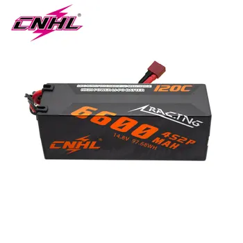CNHL 4S 14.8 V Bateria de Lipo 6600mAh 120C Séries de Corrida de disco Rígido Caso Com Reitores tomada Para Carro Carrinhos de Monster Caminhão Corrida de carrinho de Barcos
