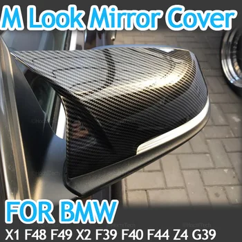 De Fibra de carbono de Padrão Preto-Lado do Espelho de capas para BMW F44 F40 G29 2020 F48 F49 F52 2019-2020 Para X2 F39 Toyota Supra 2019-20