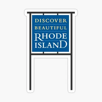 Descubra a beleza de Rhode Island Quadro 5PCS Carro Adesivos para a Arte Garoto de Parede Carro Garrafas de Água, Sala de Bagagem, Frigorífico Decorações