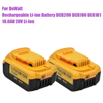 Dewalt Ferramentas 20V 18Ah DCB200 DCB184 DCB181 Substituição do Li-íon da Bateria para DeWalt MAX XR ferramenta de poder 18000mAh Baterias de lítio