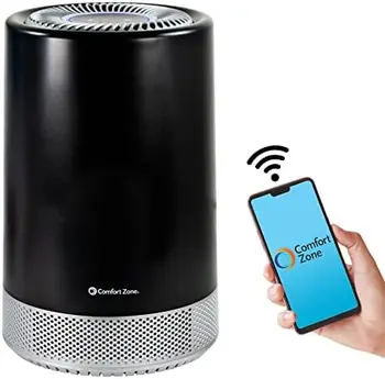 H13 HEPA Purificador de Ar com wi-Fi, Aplicativo Inteligente para o Filtro de Ar & Limpador de para Casa, Remover a Poeira, o Odor, o Pólen - Compacto com Ionizer