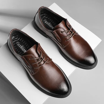 Homens cavalheiros sapatos de couro Britânica de Oxford, sapatos de homem feito a mão da forma formal sapatos de Homens casuais sapatos de escritório