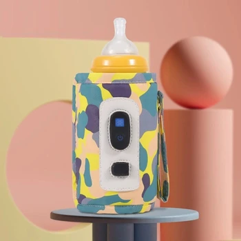 Infantil Aquecedor de biberões de Carregamento USB mamadeira Aquecedor de Manter o Aquecimento Regulável mais Quente para o Leite do Bebê Água de Enfermagem Garrafas