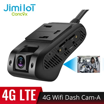 JIMIIOT JC400P-4G DVR Camera Para o Veículo 2 transmissão ao Vivo de Vídeo do Carro Traço Cam GPS de Rastreamento de Parada do Motor 7/24H Monitor Automático, Gravador de