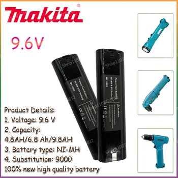 Makita 4.8 Ah/6.8 AH/9.8 AH 9.6 V Ni MH Bateria de Substituição 9000 9000 902 9033 6095D 6096D 6093D 6012HD DA391D 5090D 4390D 5090D