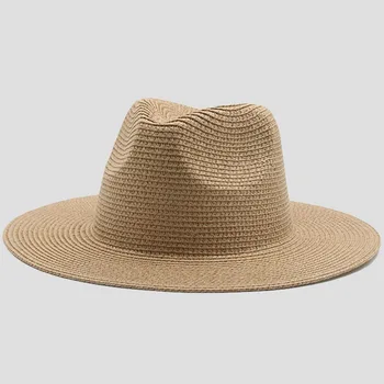 MAXSITI U Verão chapéu de palha para womencasual guarda-sol de praia, chapéus de aba larga chapéus de sol para homens sombrero panamá hombre currículo autêntico