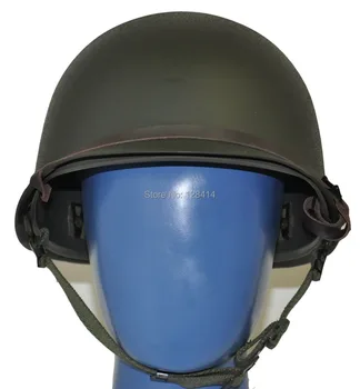 MILITECH EUA M1 Réplica do Capacete Com ABS interior do capacete WW2 M1 Double Decker Capacete de Guerra de Mundo 2 EUA Exército Capacete de Segurança da Motocicleta
