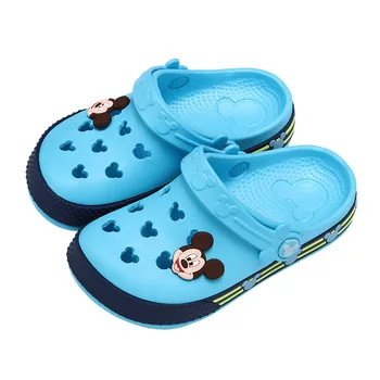 Minnie do Mickey de Disney para Crianças, Chinelos de 2 a 8 Anos de Idade do Bebê Buraco Sapatos Casa de Verão do Não-deslizamento dos desenhos animados de Praia Casual Sapatos Sandálias