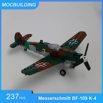 MOC Blocos de Construção Messerschmitt BF-109 K-4 1:45 Escala de Visualização do Modelo DIY Reunir Tijolos Educacional Criativo Brinquedos Presentes 237PCS