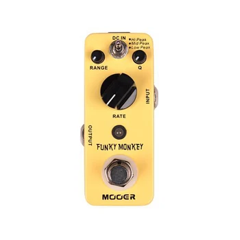 MOOER Funky Monkey Auto Wah, Efeitos de Guitarra Pedal 3 Modos Hi/Mid/Low Pico Pedal True Bypass Guitarra Elétrica, Peças e Acessórios