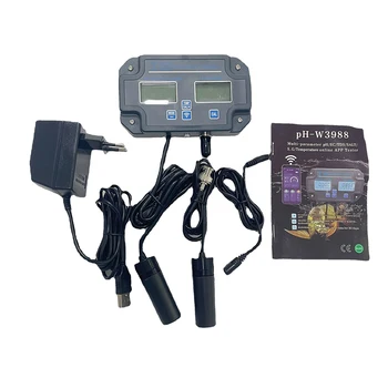 Multiparameter Qualidade da Água Testador APLICATIVO de Controle Remoto do PH CE TDS SAL S. G Medidor de Temperatura On-line Monitor Detector de PH-W3988