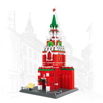 Mundialmente Famosa História Cultural, A Arquitetura De Blocos De Construção De Rússia, De Moscou, Kremlin Modelo Tijolo De Brinquedos Educativos, A Coleção Para O Presente