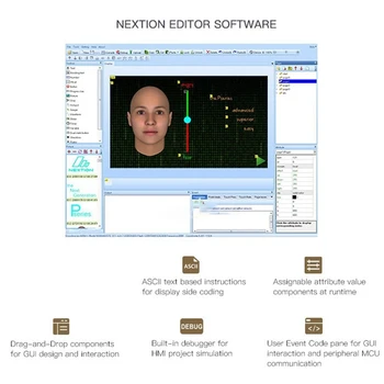 Nextion Inteligente Série Nx8048p070-011C7.0 Polegadas Resistiva Touch Display Hmi Lcd Módulo De Tela Resistiva, Sem Shell