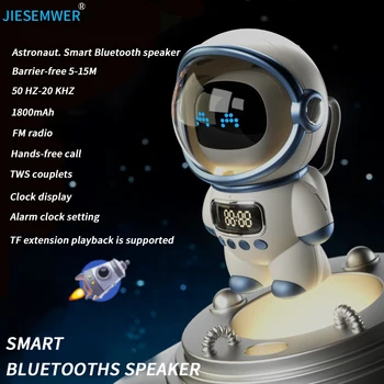 Novo astronauta-Falante Bluetooth Conexão sem Fio Bluetooth Portátil Esportes ao ar livre Áudio Estéreo, Cartão do Tf do Apoio Móvel
