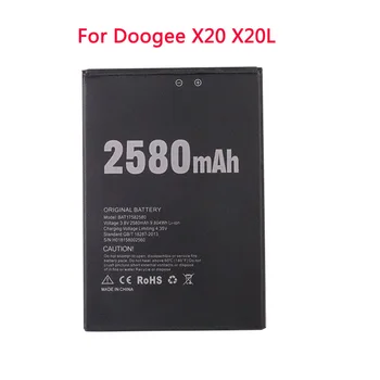 NOVO DOOGEE X20 2580mAh 3.8 V da Bateria do Polímero do Li-íon de Substituição de Bateria de Telefone Celular para Doogee X20 X20L Telefone Móvel BAT17582580