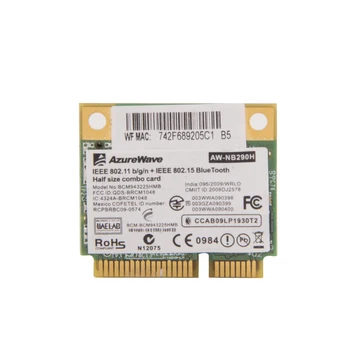 NOVO Para Broadcom BCM43225HMB BCM43225 Metade MINI PCI-E Wifi Bluetooth3.0 Placa de rede sem Fio Para ACER 4750G 5750G 4552G 4752G