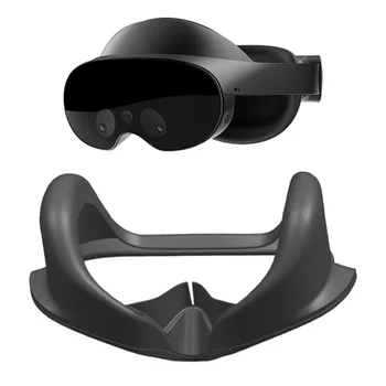 Olho Capa de Almofada para a META Quest Pro VR Óculos de Fone de ouvido Anti-suor de Luz de Bloqueio de Silicone Máscara de Rosto Para a Meta Quest Pro Accesaries