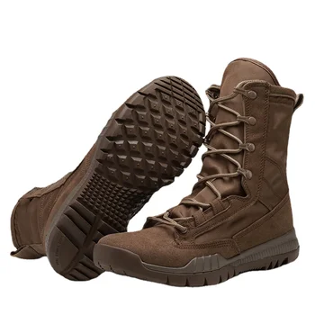 Original dos homens botas militares Preto marrom tático militar de formação botas de marca de moda de sapatos de homem exterior combate botas homens