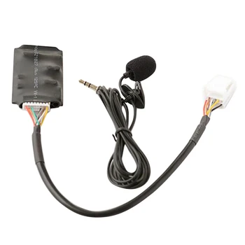 para Toyota RAV4 Bluetooth AUX Placa de mãos livres Disco Caixa de Chicote de fios com Microfone, Conexão Bluetooth