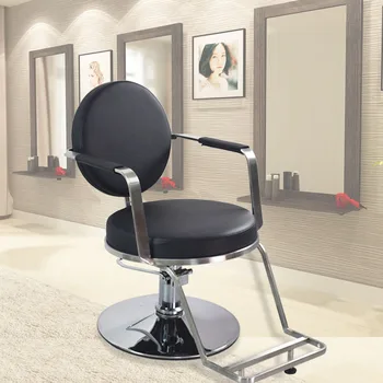 Pedicure Giro Make-up Barbeiro Cadeira de Estética Estilista Shampoo Cabeleireiro Esteticista Fezes Shampoo Cadeira Mobiliário YR50BC