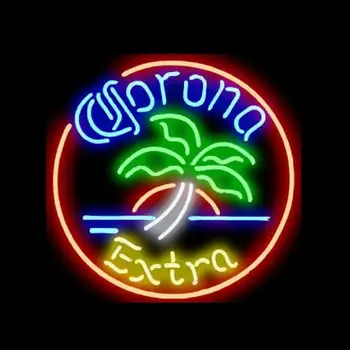 Personalizado Corona Extra Palma De Vidro A Luz De Néon Sinal De Cerveja Do Bar