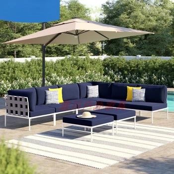 Personalizado terraço ao ar livre do lazer tecido do sofá com o modelo de móveis de quarto de hotel high-end pátio simples Nórdicos jardim moderno