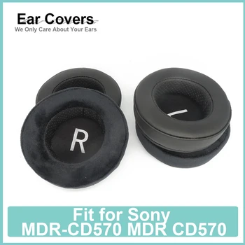 Protecções Para Sony MDR-CD570 MDR CD570 Fone de ouvido Earcushions Proteína de Veludo Almofadas Almofadas de Ouvido de Espuma de Memória