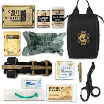 Rhino Resgate IFAK Bolsa de Trauma Kit Militar Sobrevivência de Emergência Exterior Frist Socorros Tático Para Camping Kit Médico