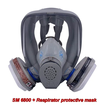 SM 6800 Respirador, máscara de gás, produto Original de alta qualidade de Sílica gel máscara Protetora tinta Spray Químico de segurança da indústria de máscara