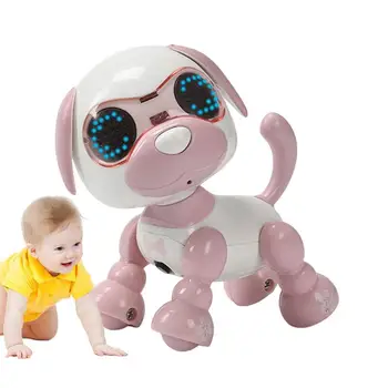 Smart Robô Cão De Estimação Falar Brinquedo Interativo Smart Cachorro Robô Cão Olho Voz Doce Som Bonito Da Personalidade De Crianças De Presente De Aniversário