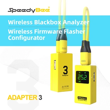 SpeedyBee Adaptador de 3 Built-in Bluetooth e Blackbox Downloader com 8 bits BLHeli_S ESC Firmware Updater