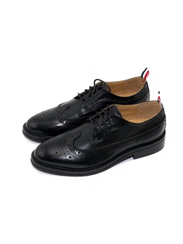 TB THOM Sapatos de Couro 2023 coreano Fasion Marca de Calçado Brogues Oco Sapatos Para Homem de Negócios, Festa Formal, Casual, Tênis Sapatos