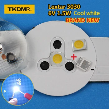 TKDMR 50pcs Lextar DIODO emissor de luz de fundo de LED de Alta Potência DE 1,5 W 3030 6V Frio branco 150-187LM PT30W45 V1 Aplicação de TV 2835 do diodo emissor de luz de smd