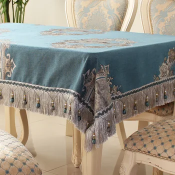 Toalha de mesa, mesa, tapete retangular quadrado redondo toalha de mesa, toalha de mesa com suspensão ouvidos, chá Chinês toalha de mesa