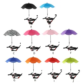 UV Sunscree à prova de chuva Guarda-chuva Infantil Carrinho de ver Pode Dobrado Livremente, Não Enferruja Universal do Carrinho de criança Accessorie